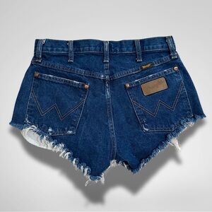 Dark Wash Retro Wrangler Denim Shorts